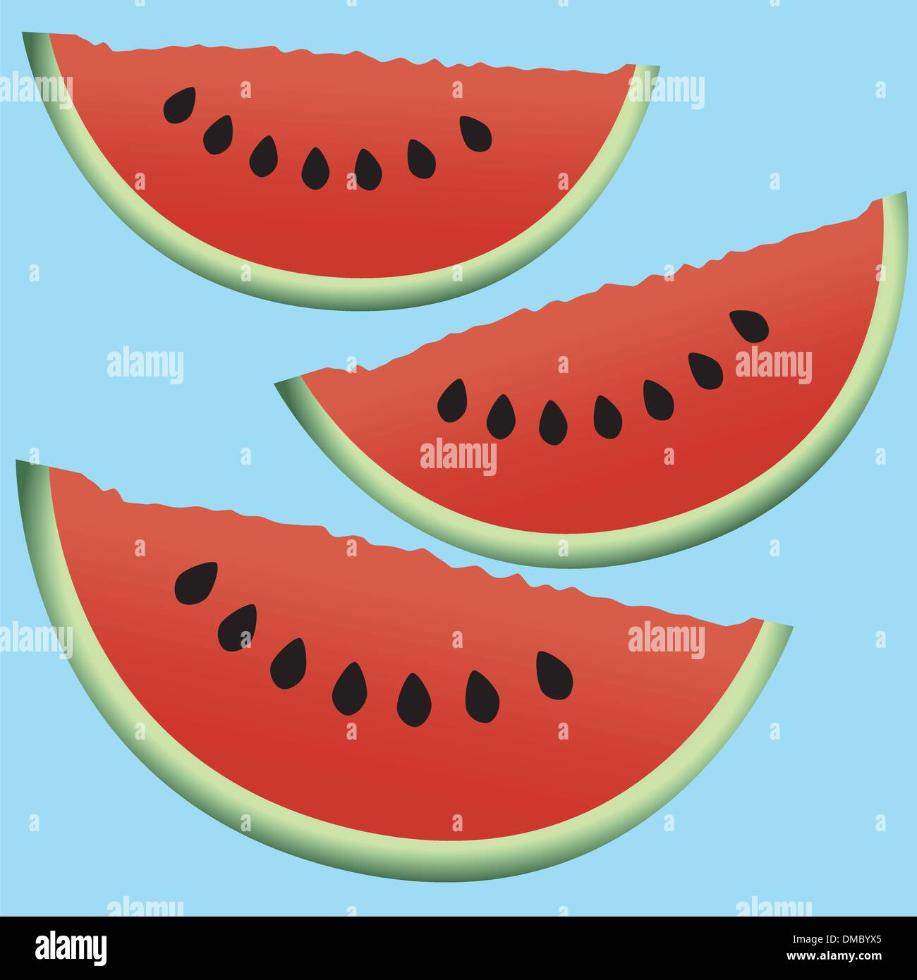 texture with sliced watermelon Stock Vector Image & Art - Alamy