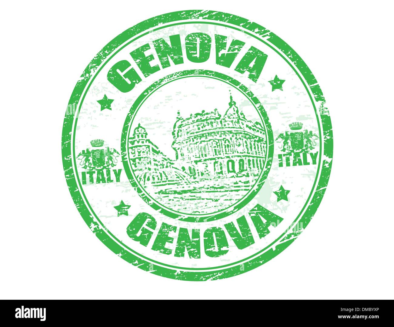 Genova stamp Stock Vector