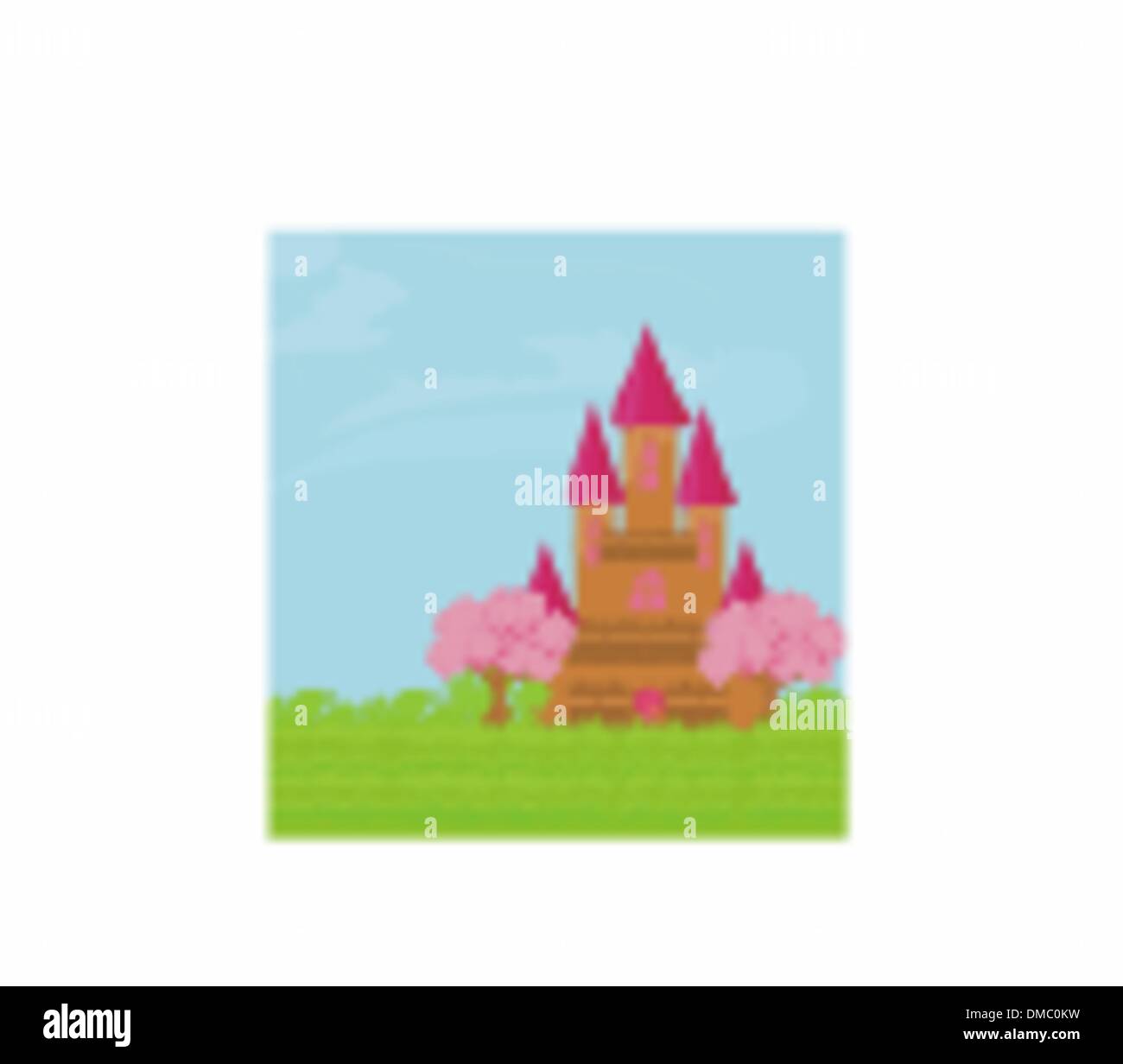 Magic Fairy Tale Princess Castle Stock Vector