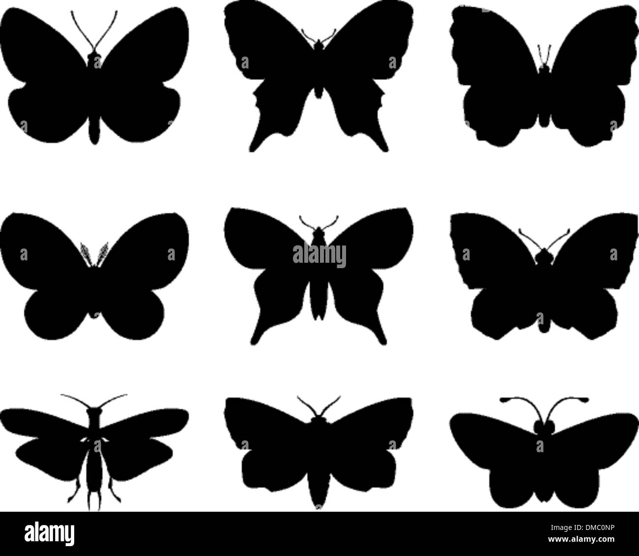 Butterfly Cartoon Black And White Stock Photos Images Alamy