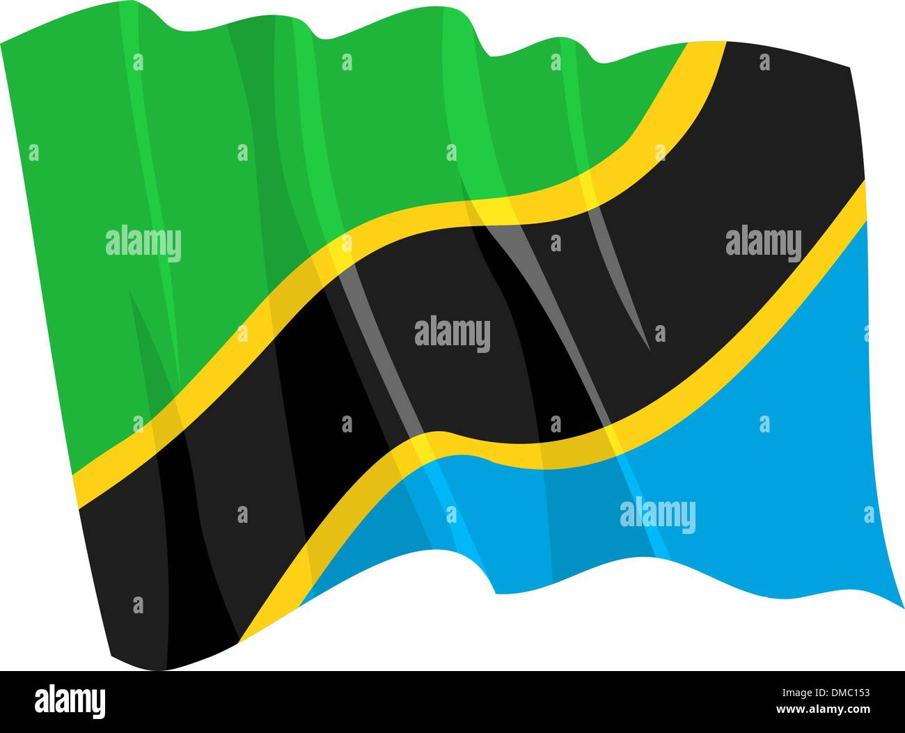 Flag vector nation tanzania hi-res stock photography and images - Alamy