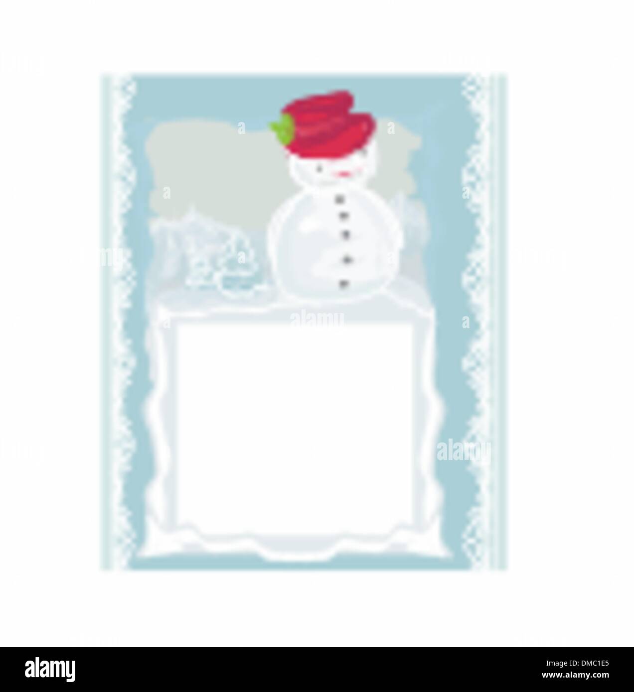 Happy snowman card Stock Vector Image & Art - Alamy