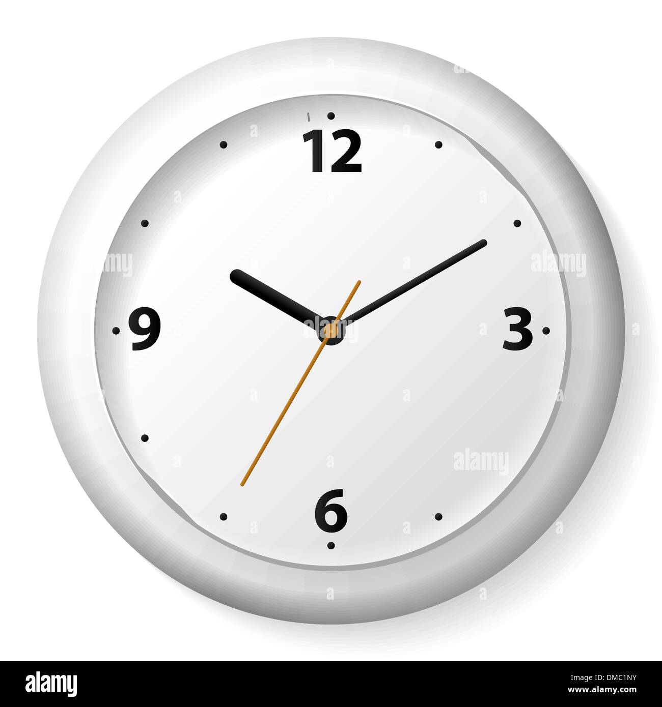 Vector clock on the wall Stock Vector Image & Art Alamy