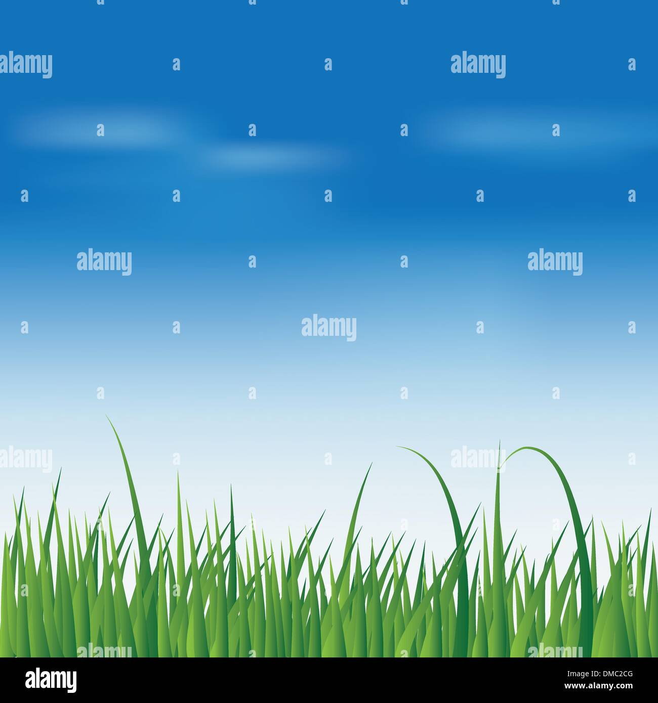 Blue sky grass Stock Vector Images Alamy