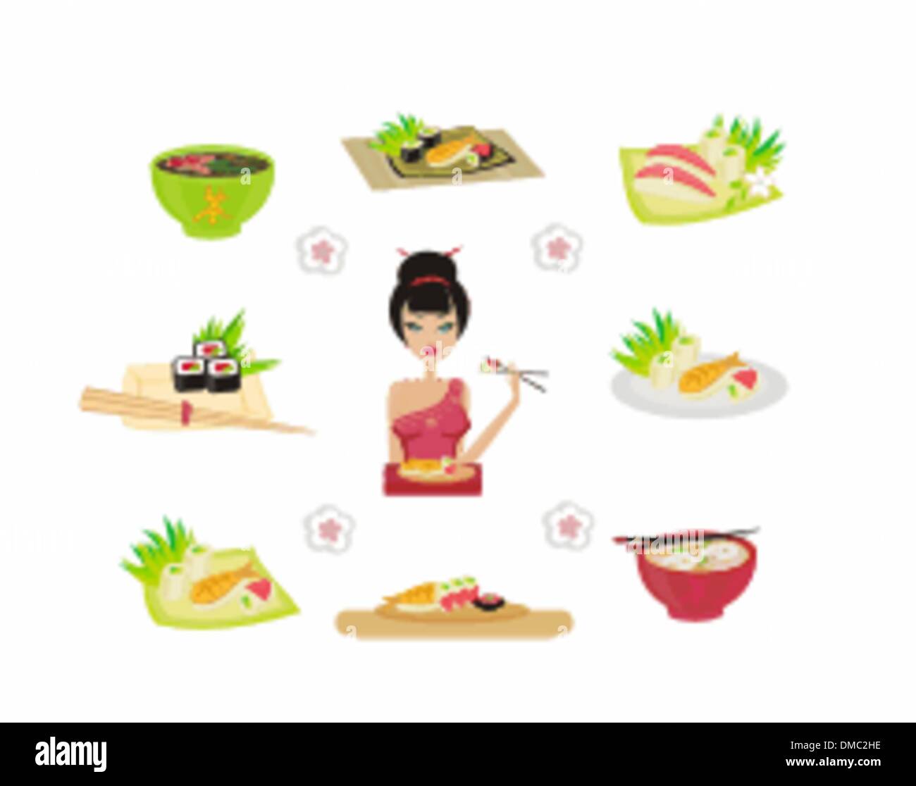 Sushi set Stock Vector