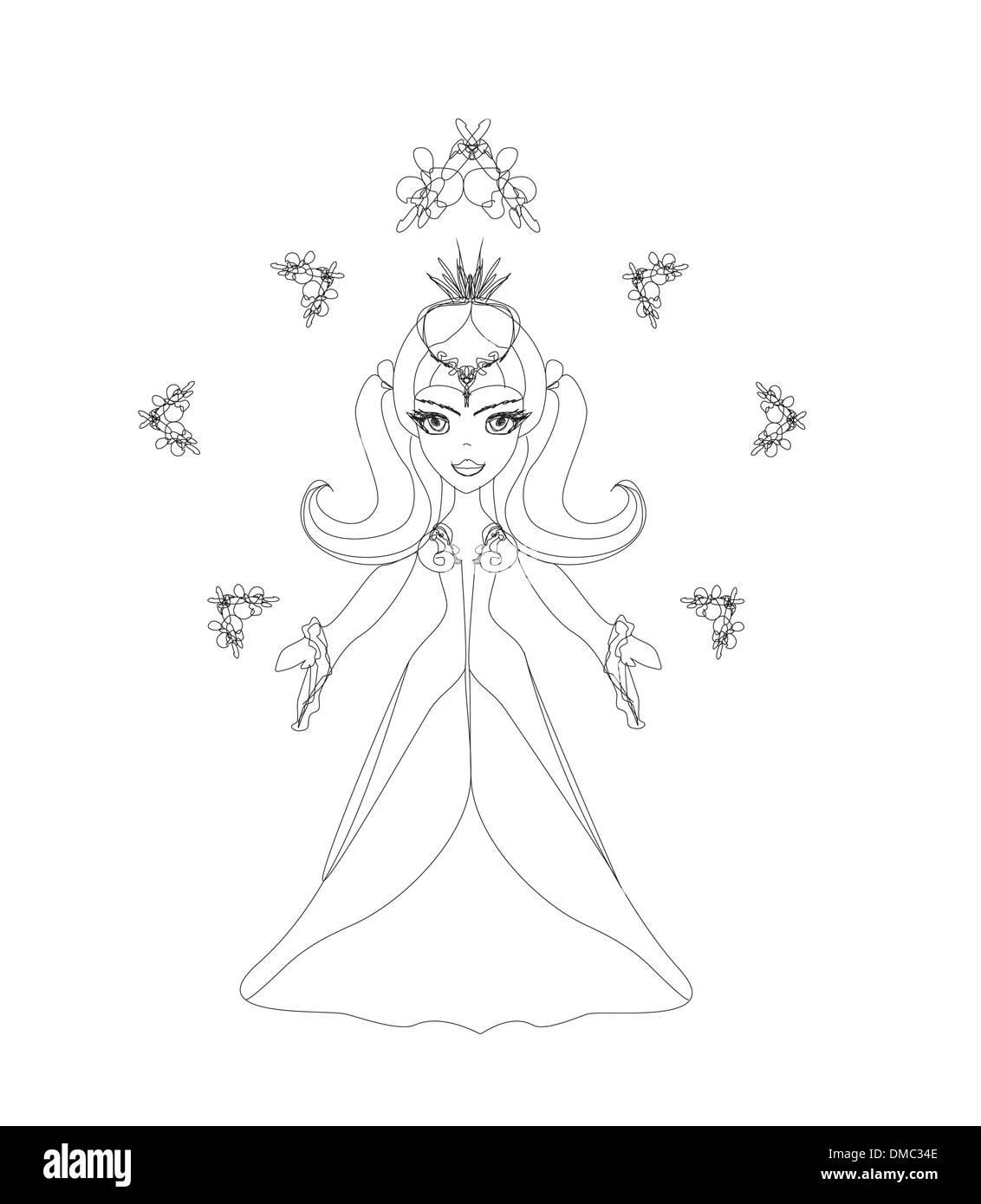 beautiful little witch Stock Vector Image &amp; Art - Alamy