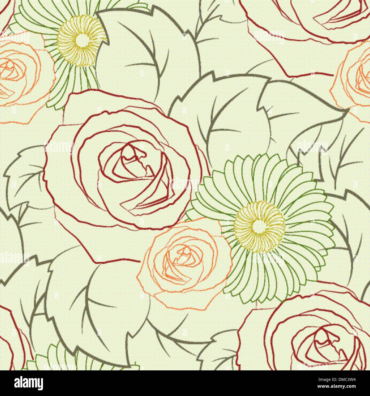 seamless texture of flowers Stock Vector Image & Art - Alamy