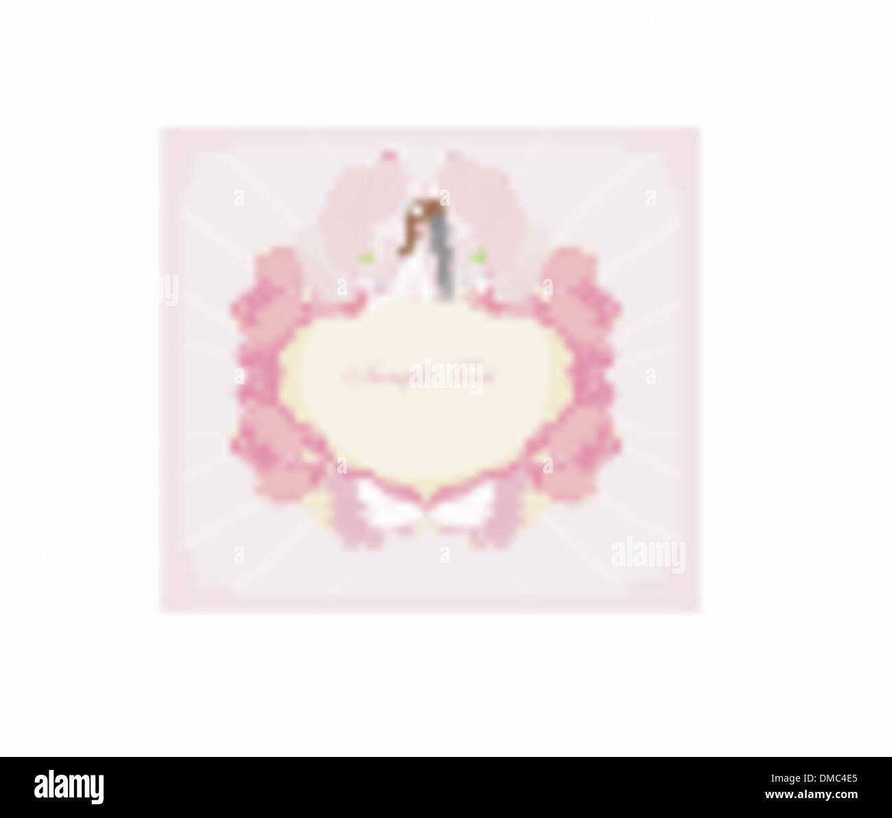 elegant wedding invitation card with wedding couple Stock Vector Image ...