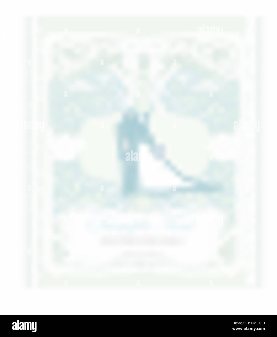 elegant wedding invitation card with wedding couple Stock Vector Image ...