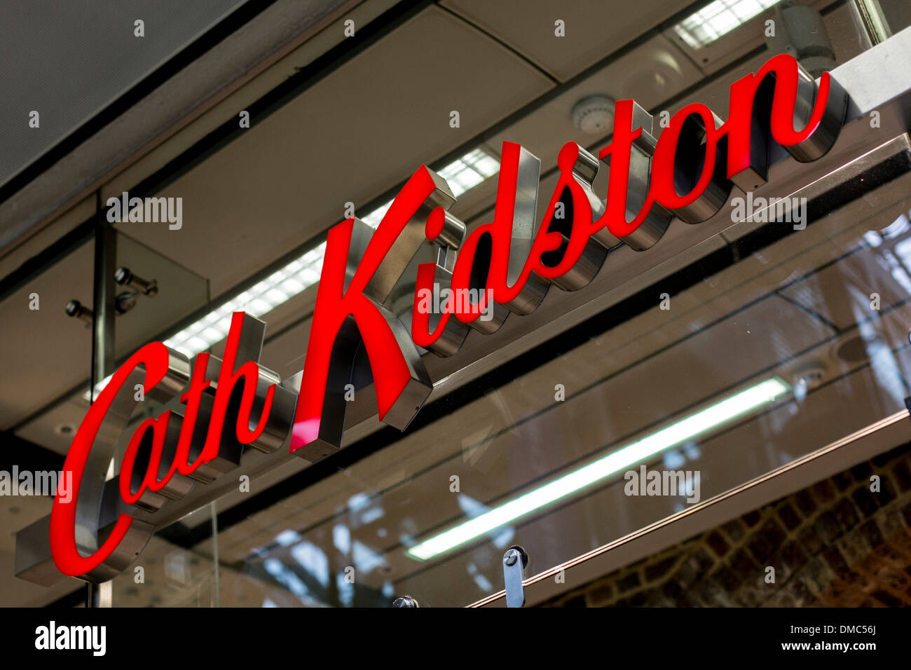 Cath Kidston sign above store entrance Stock Photo