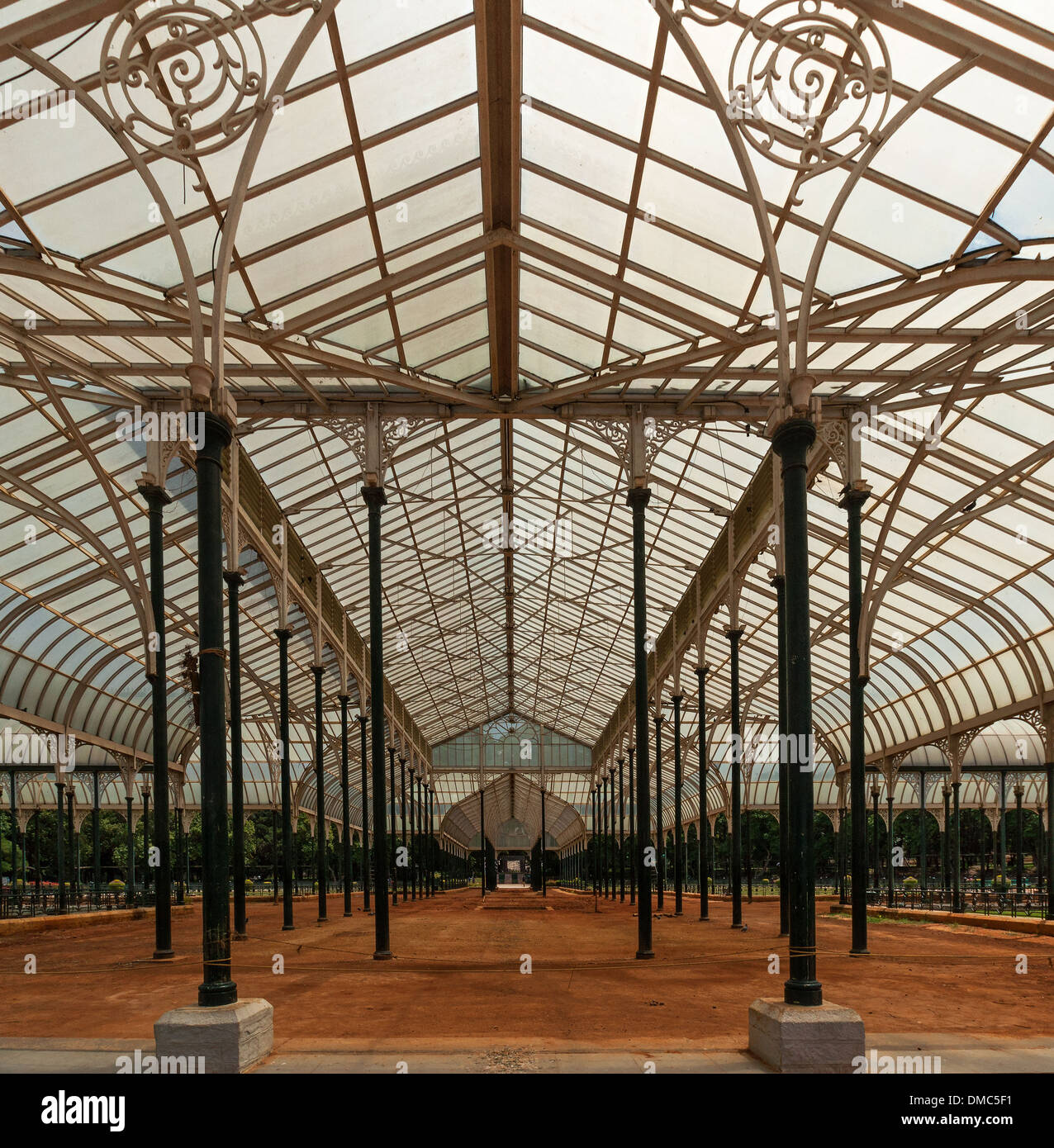 View inside Bengaluru's glass house Stock Photo Alamy