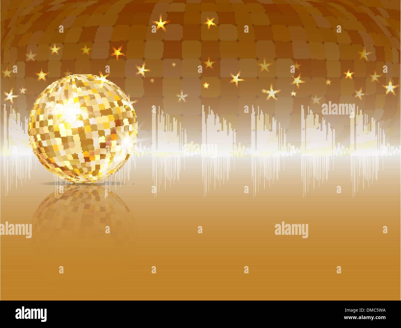 Gold disco ball party background Stock Vector by ©elaineitalia 38248761