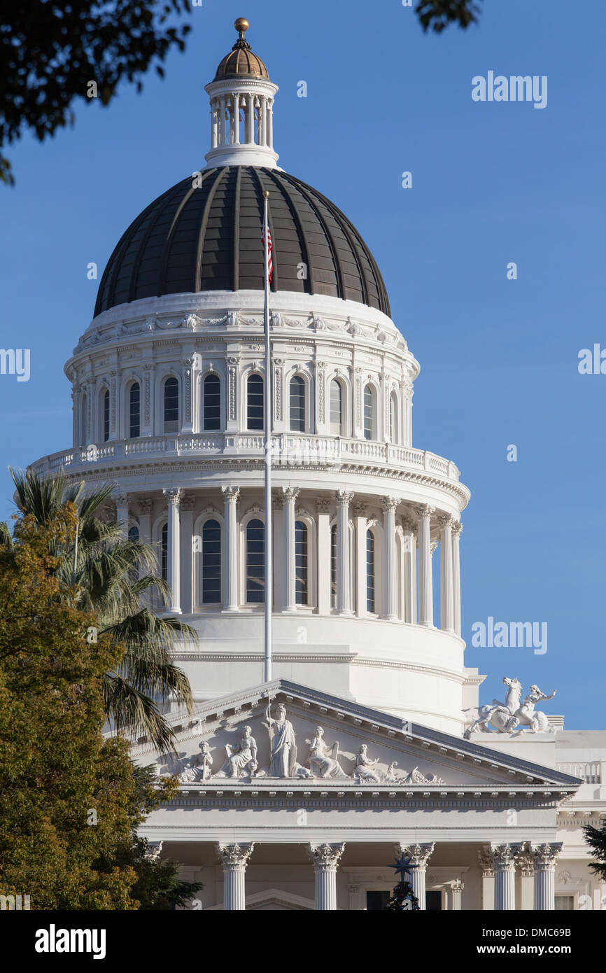 California State House and Capitol Building, Sacramento, CA Stock Photo