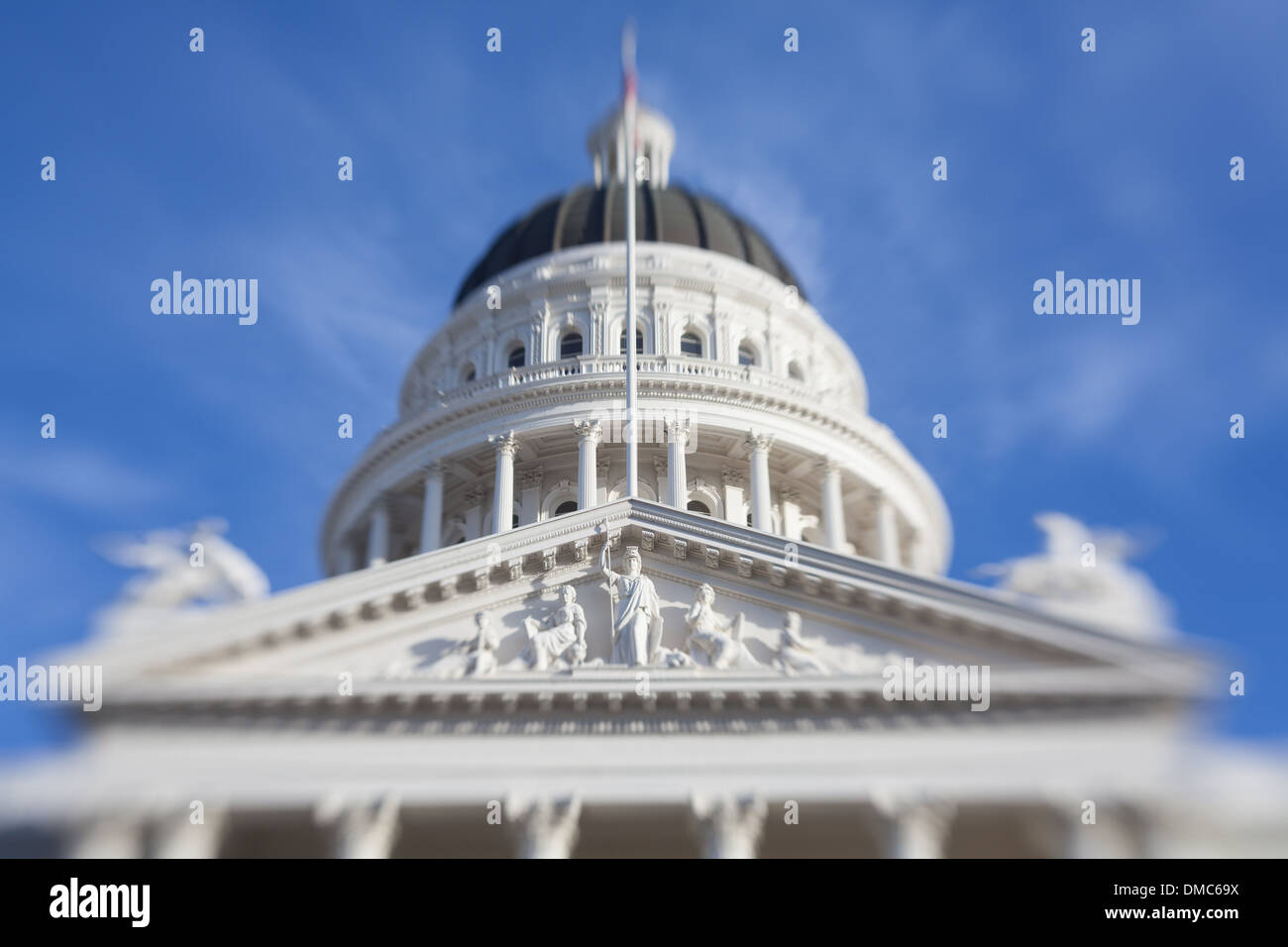California State House and Capitol Building, Sacramento, CA Stock Photo