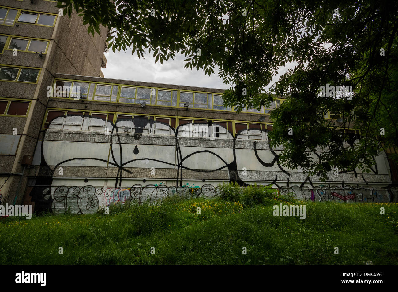 Heygate Estate remains derelict in south London, UK. Stock Photo