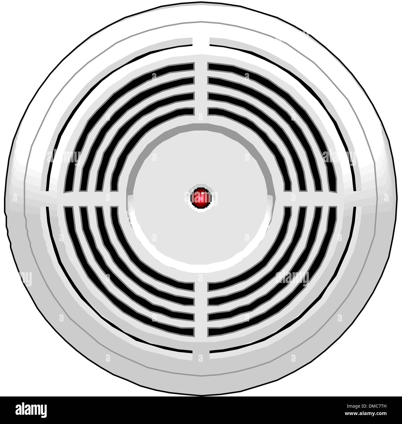 Smoke and fire detector Stock Vector