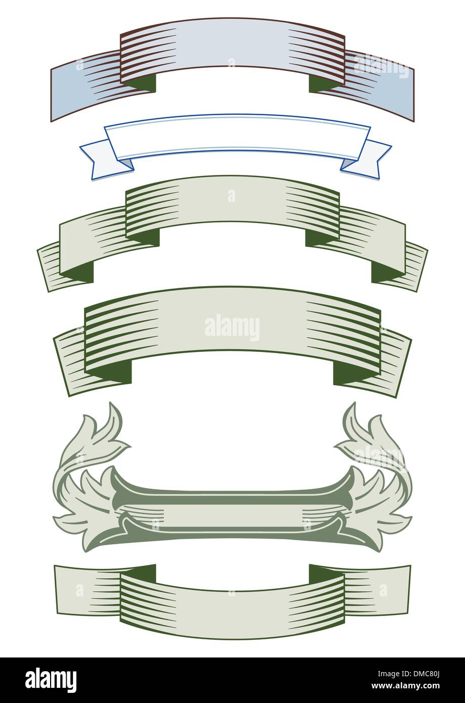 Label ribbon decoration Stock Vector Images - Alamy