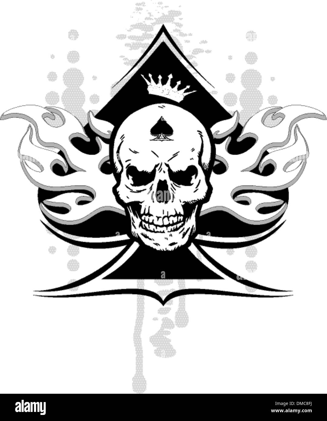 ace of spades skull Stock Vector Image & Art - Alamy