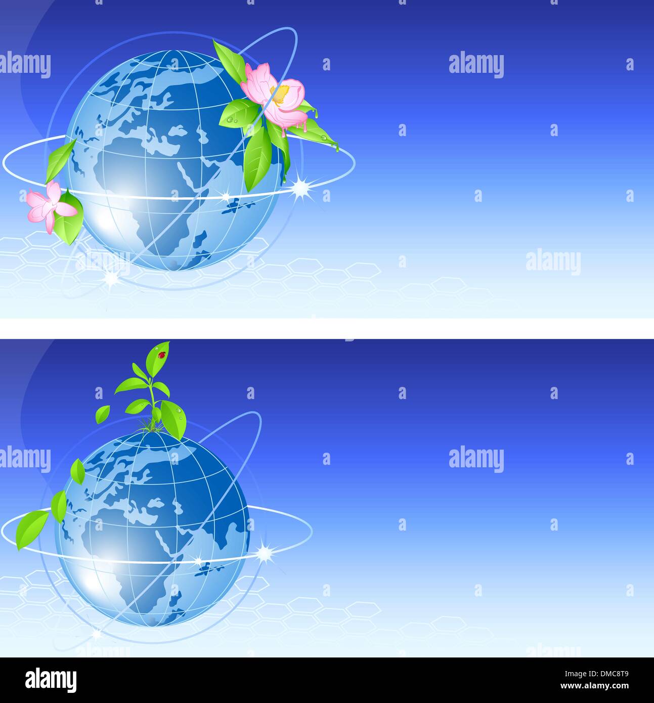 background with blue globe Stock Vector Image & Art - Alamy