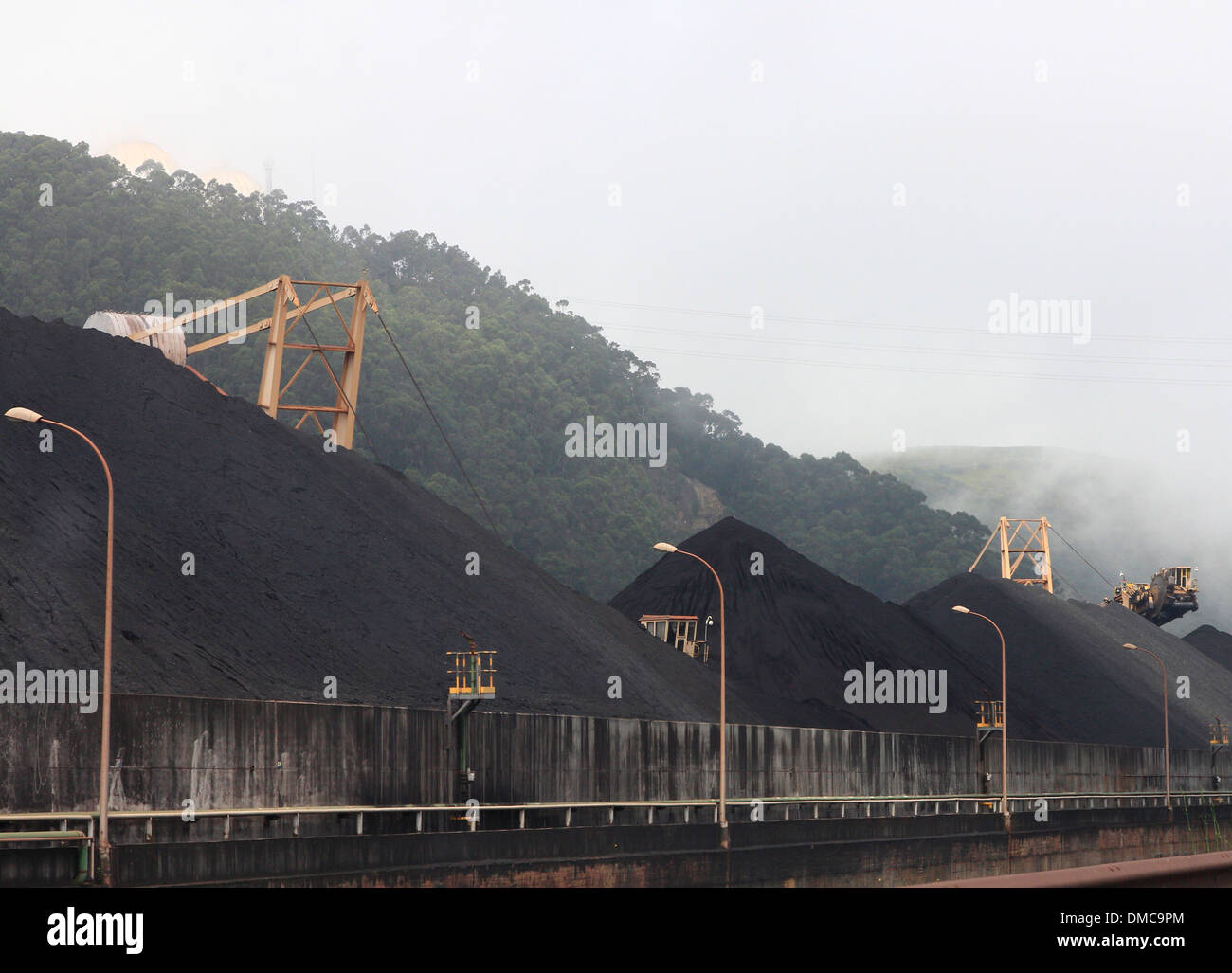 mountains of coal in a mine Stock Photo Alamy