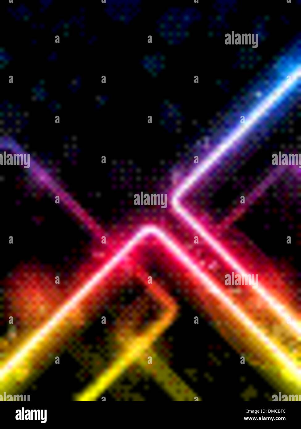 Rainbow  Lines Background Neon Laser Stock Vector
