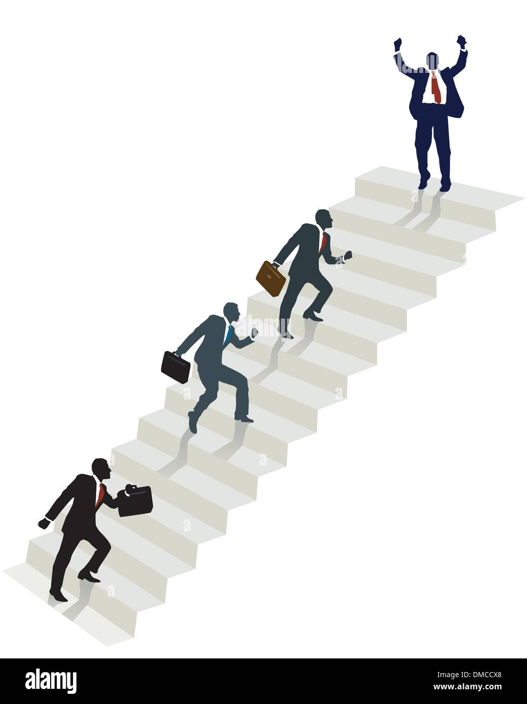 successful ascent Stock Vector