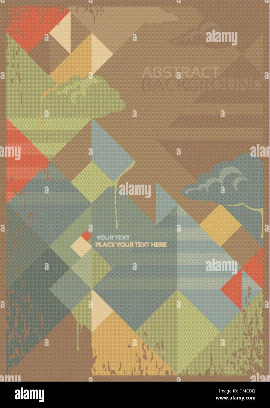 abstract background in retro style Stock Vector Image & Art - Alamy