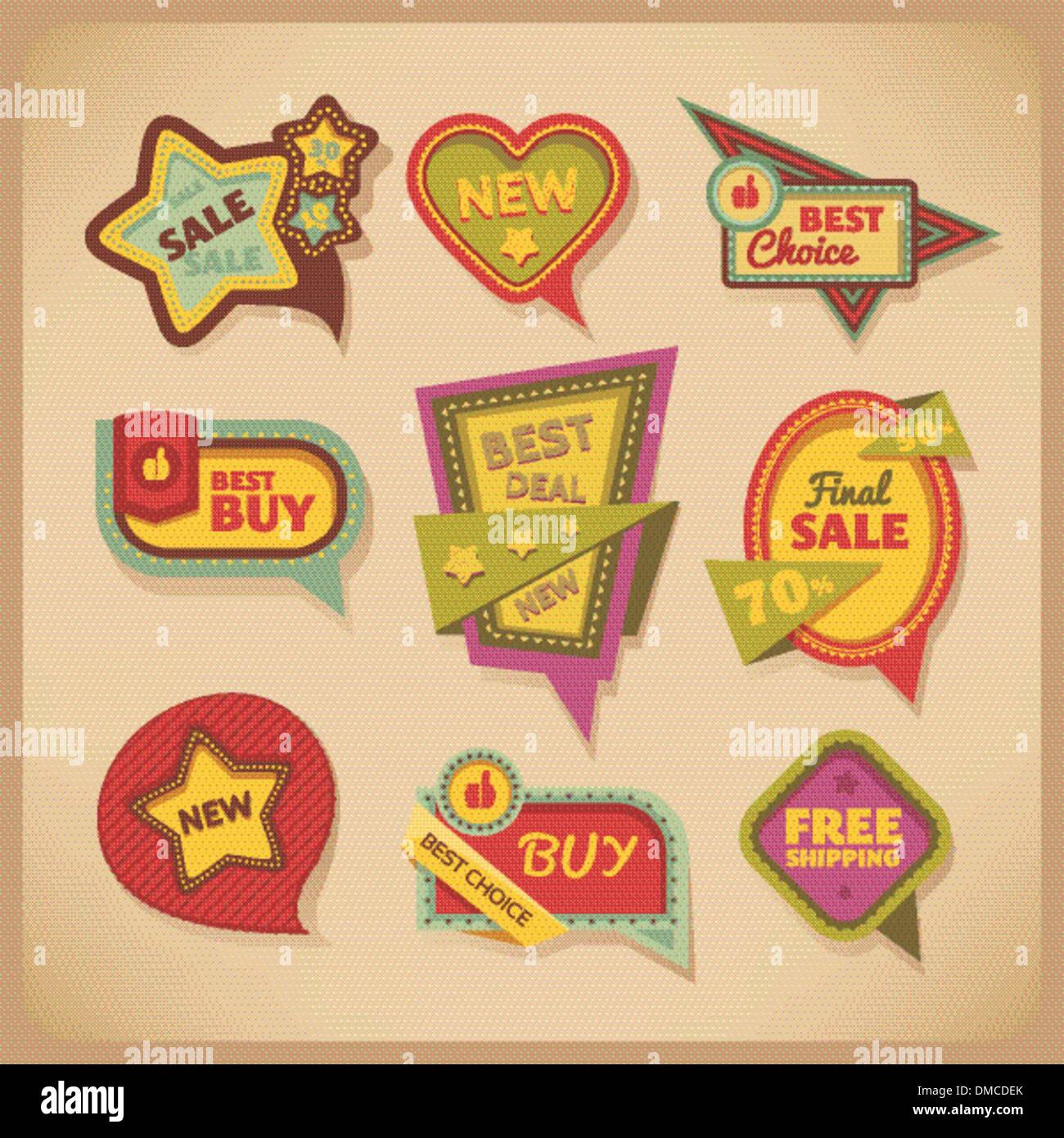 Set vintage labels frames hi-res stock photography and images - Alamy