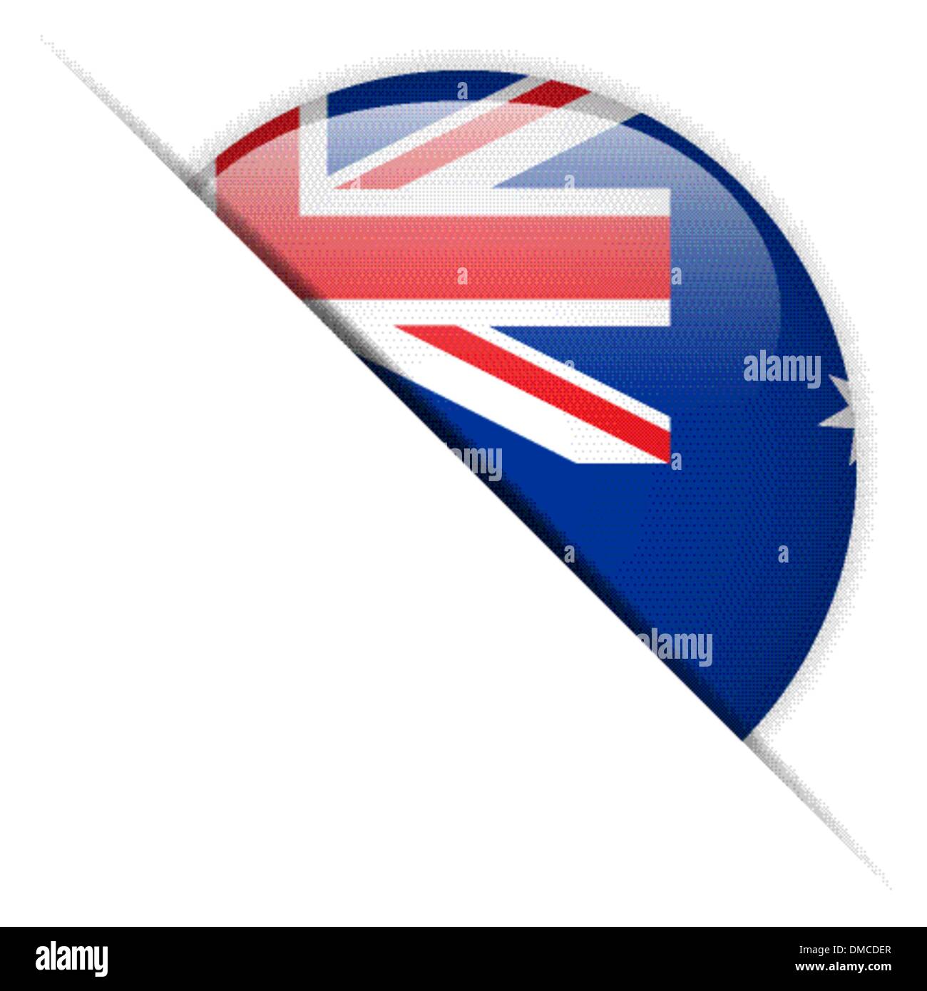 Australia Flag Glossy Button Stock Vector Image & Art Alamy