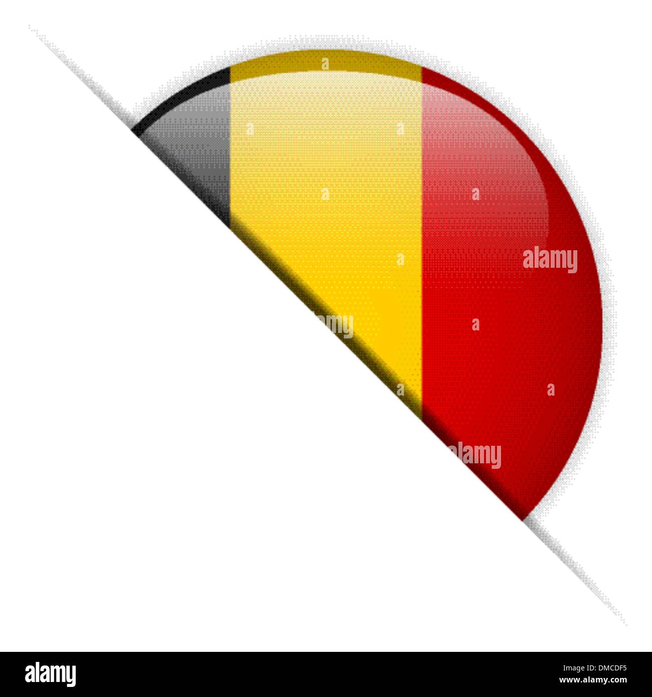Belgium Flag Glossy Button Stock Vector Image & Art - Alamy