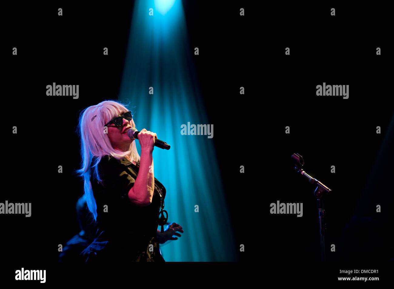Deborah Harry from the band Blondie performs Stock Photo