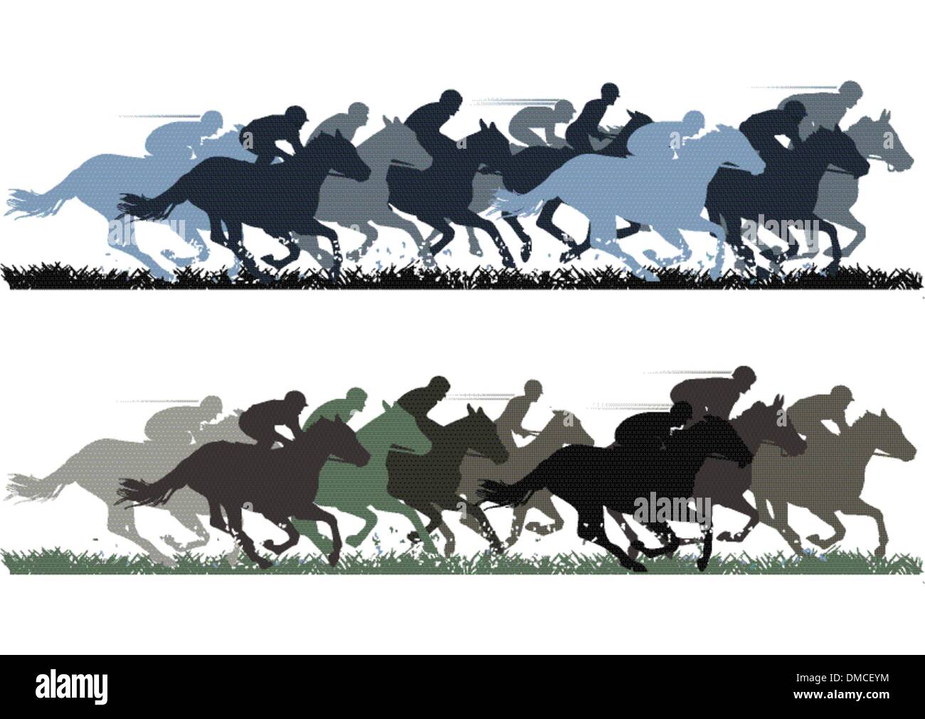 Horse Racing Stock Vector