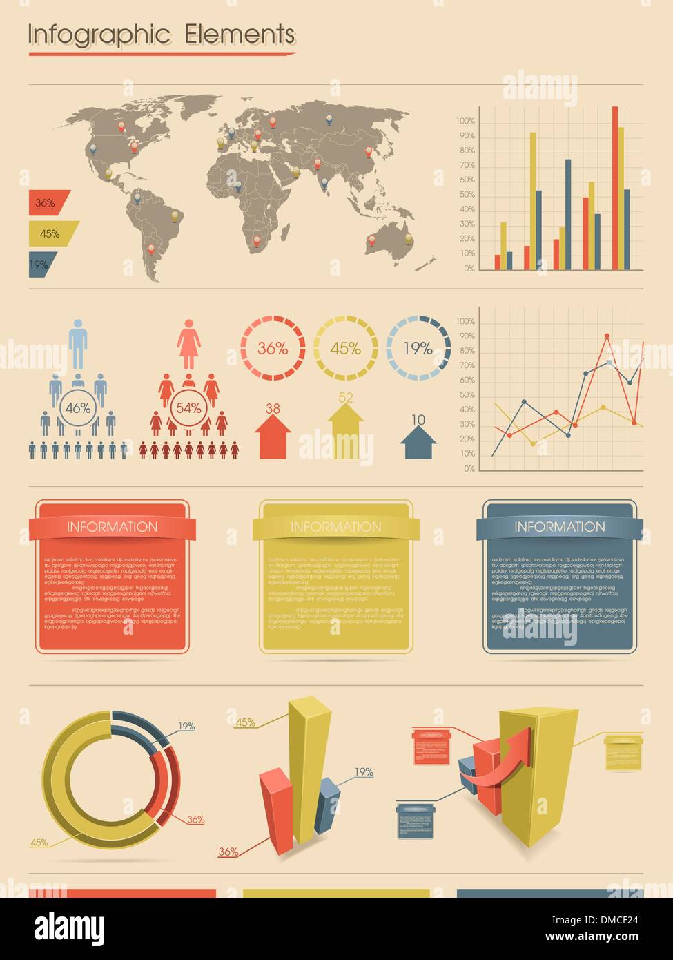 Infographic elements. Retro style Stock Vector Image & Art - Alamy