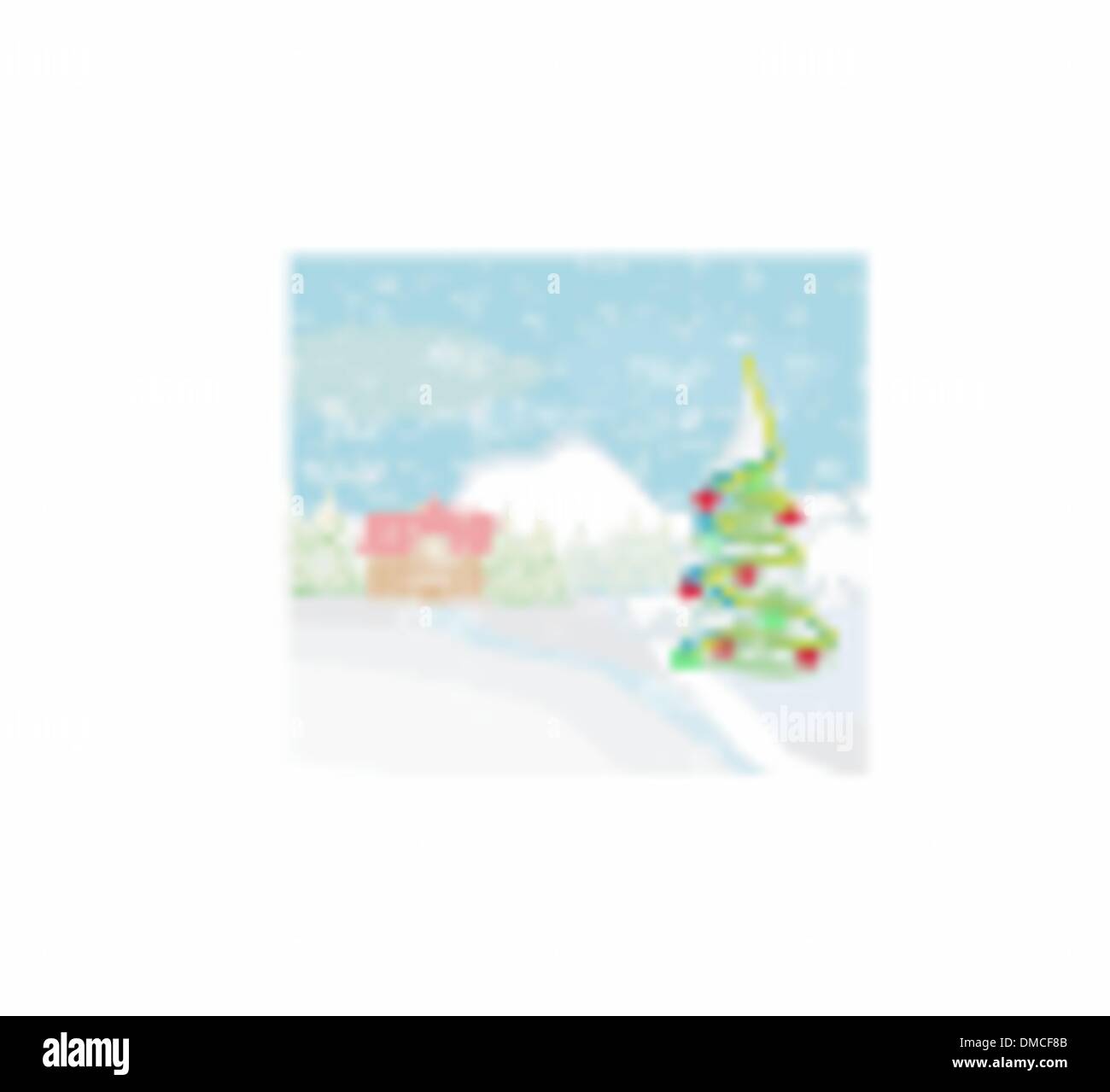 winter landscape vector Stock Vector Image & Art - Alamy