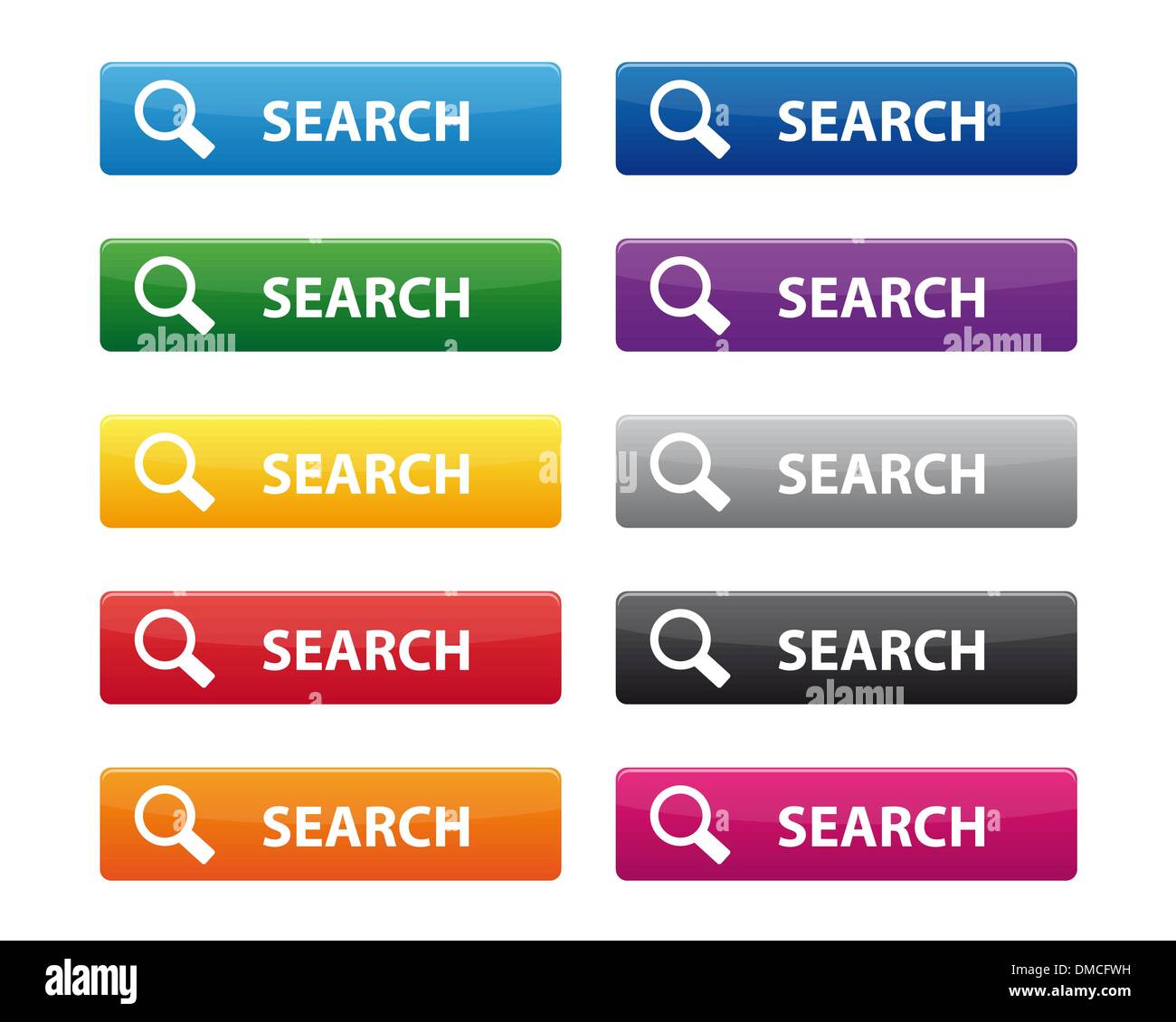 Search buttons Stock Vector