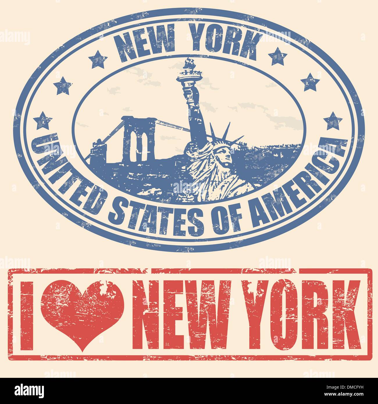 New York stamps Stock Vector Image & Art Alamy