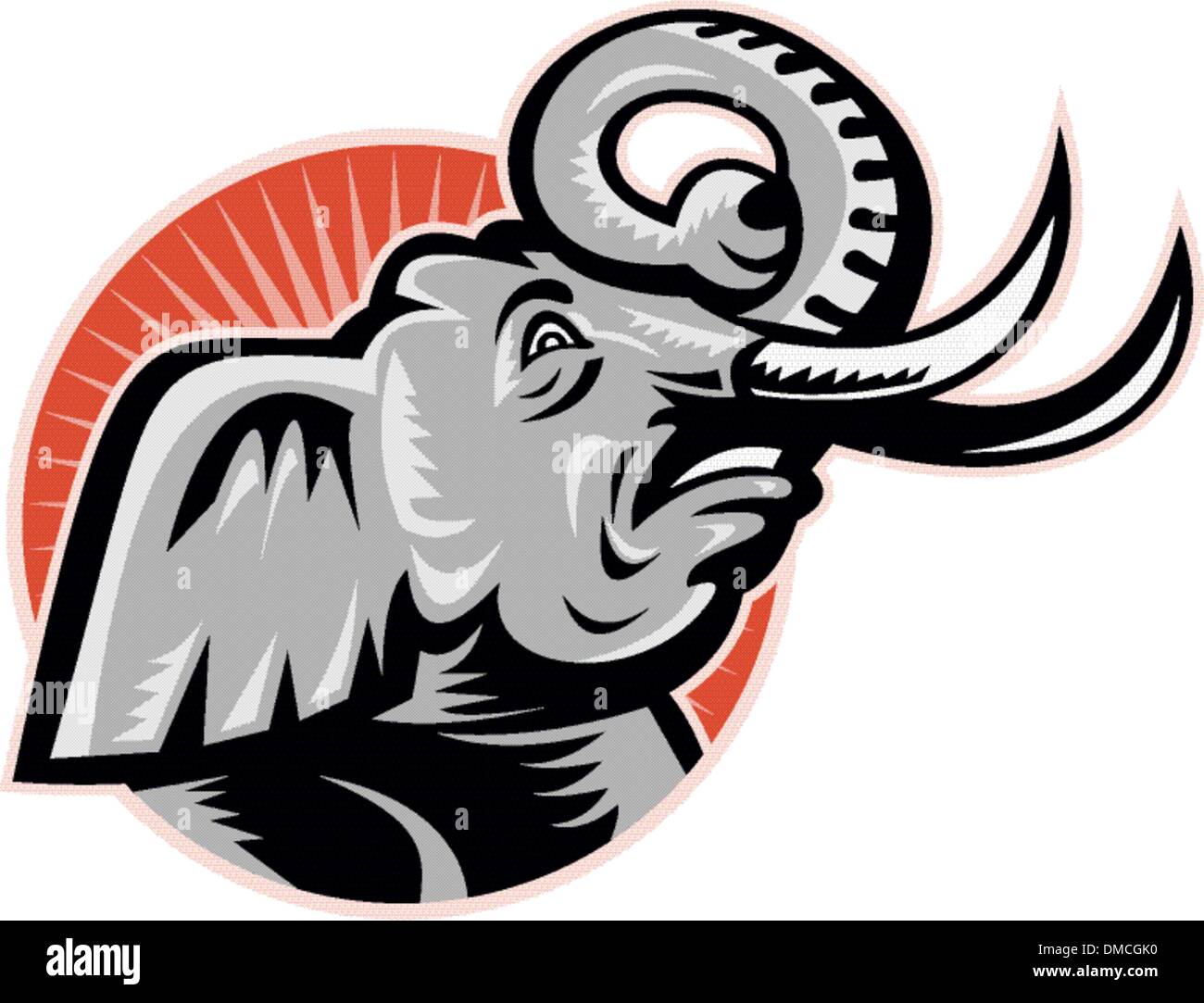 Elephant side profile Stock Vector Images - Alamy