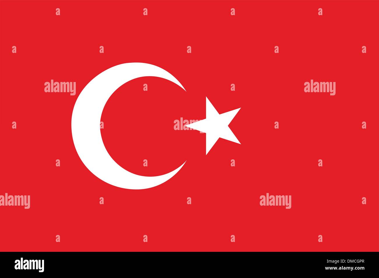 Flag of Turkey Stock Vector