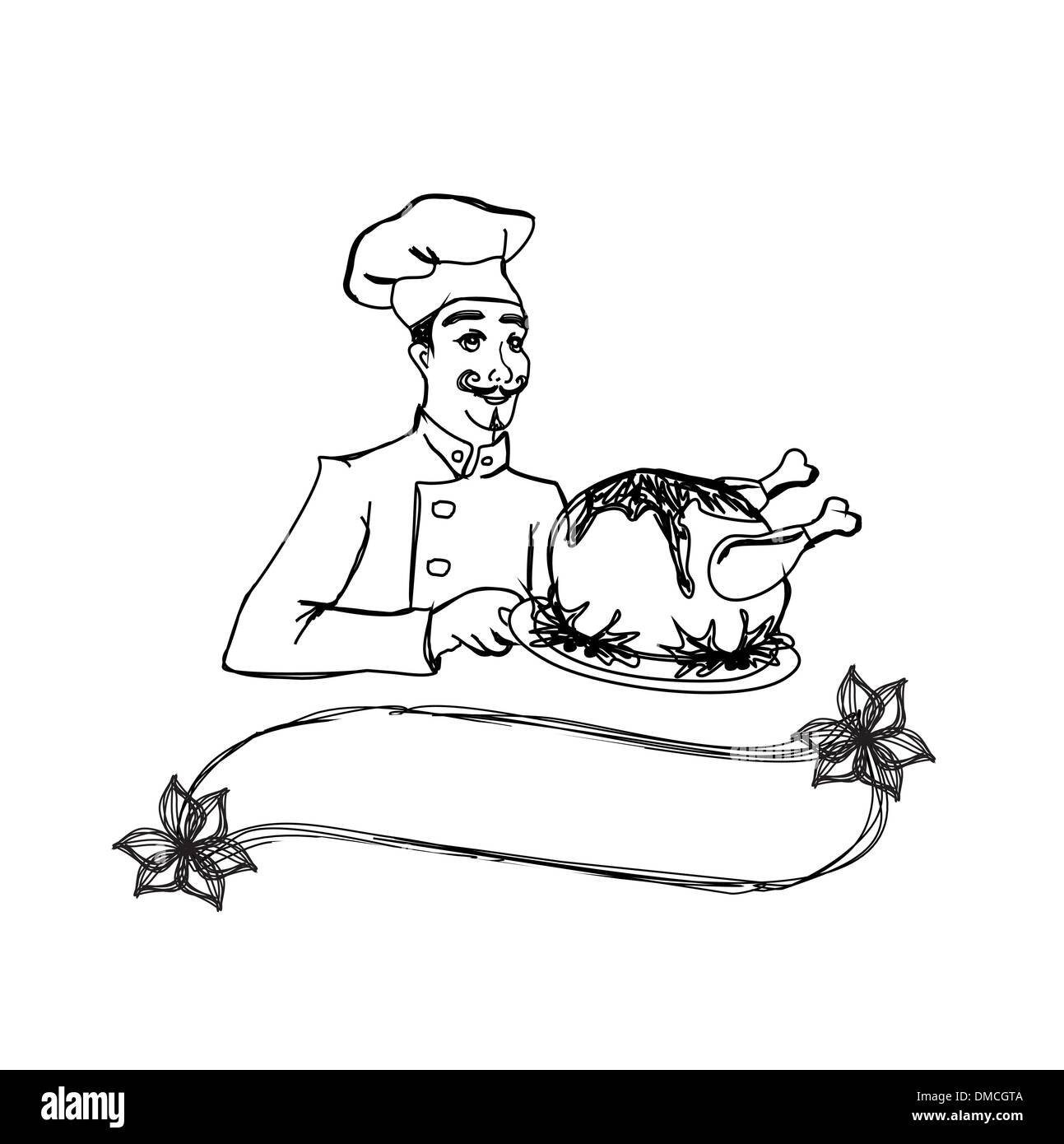 Cartoon roast chicken hi-res stock photography and images - Alamy