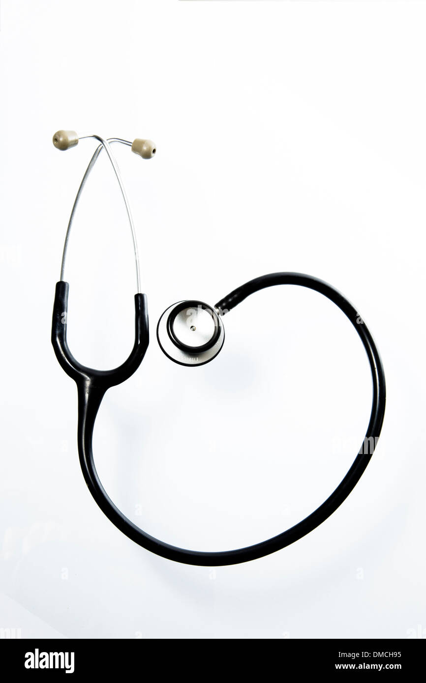 Stethoscope on white background Stock Photo Alamy