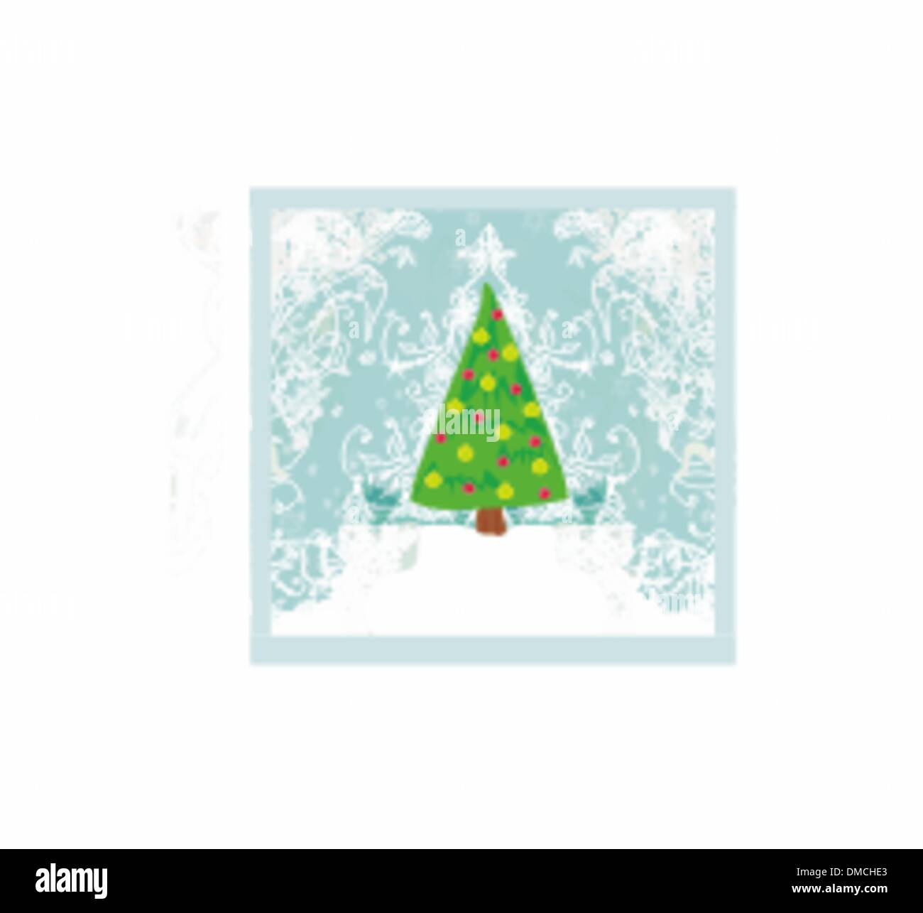 Abstract christmas tree card Stock Vector Image & Art - Alamy