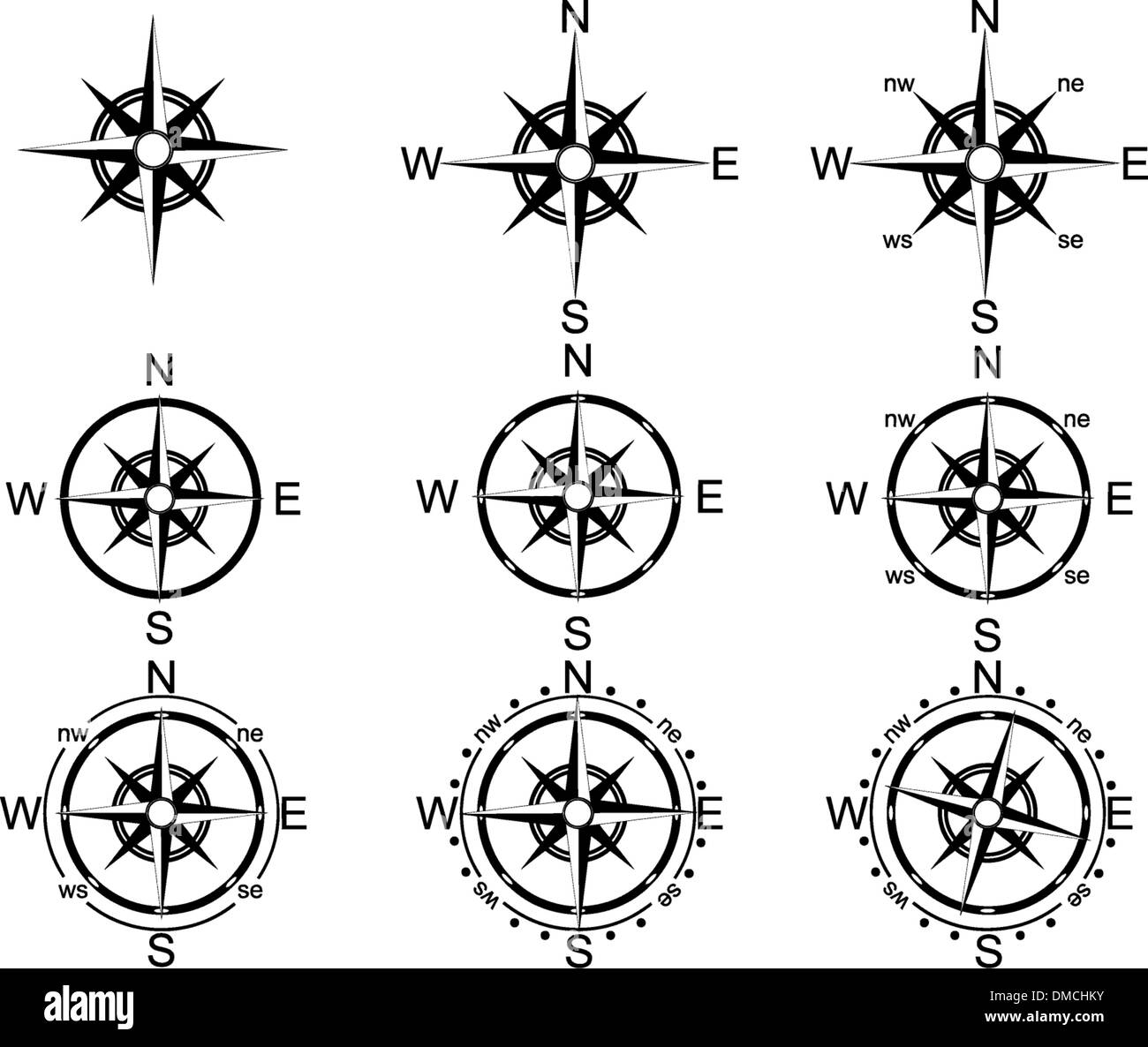 Maritime compass graphic hires stock photography and images Alamy