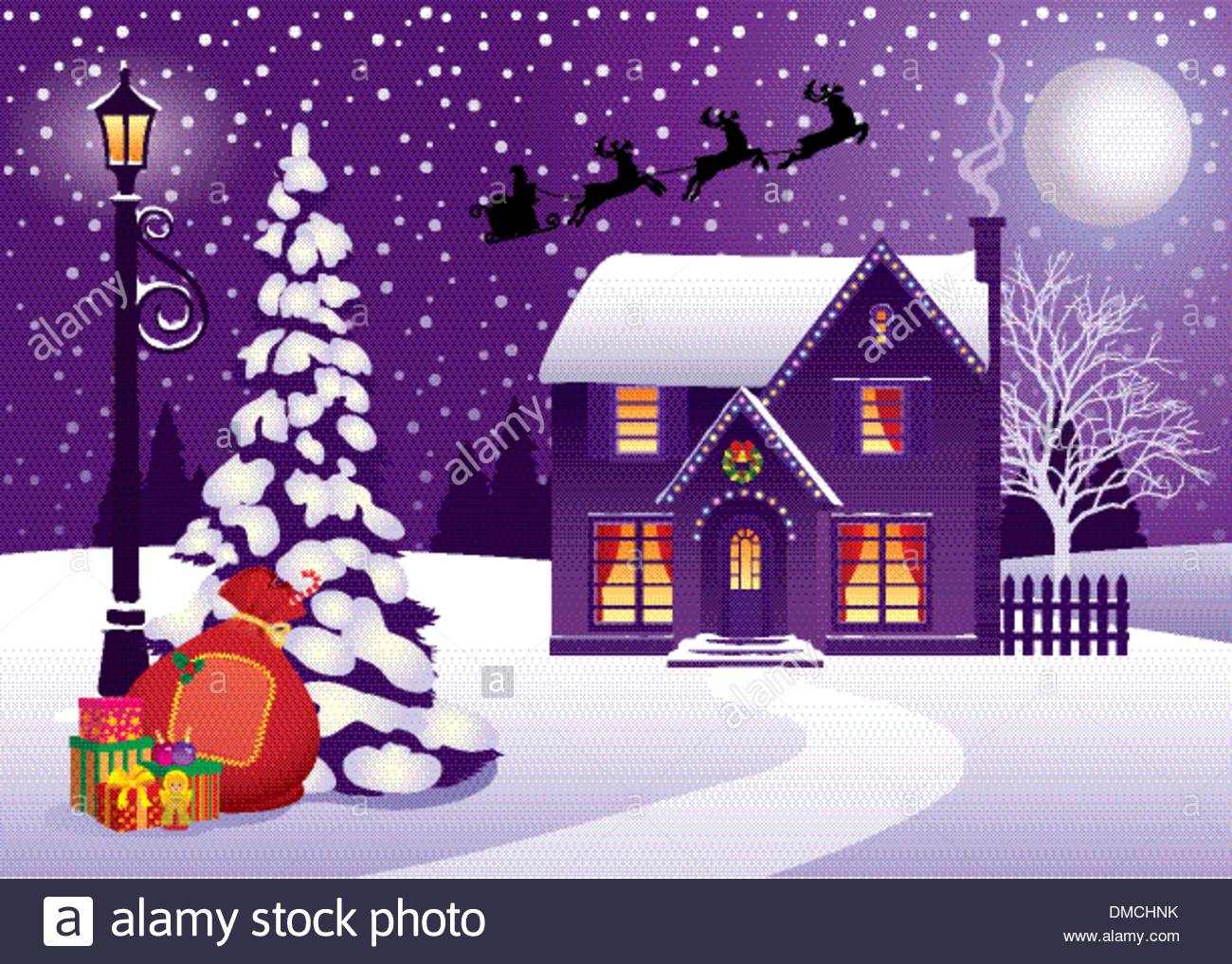 Christmas Village Cartoon 