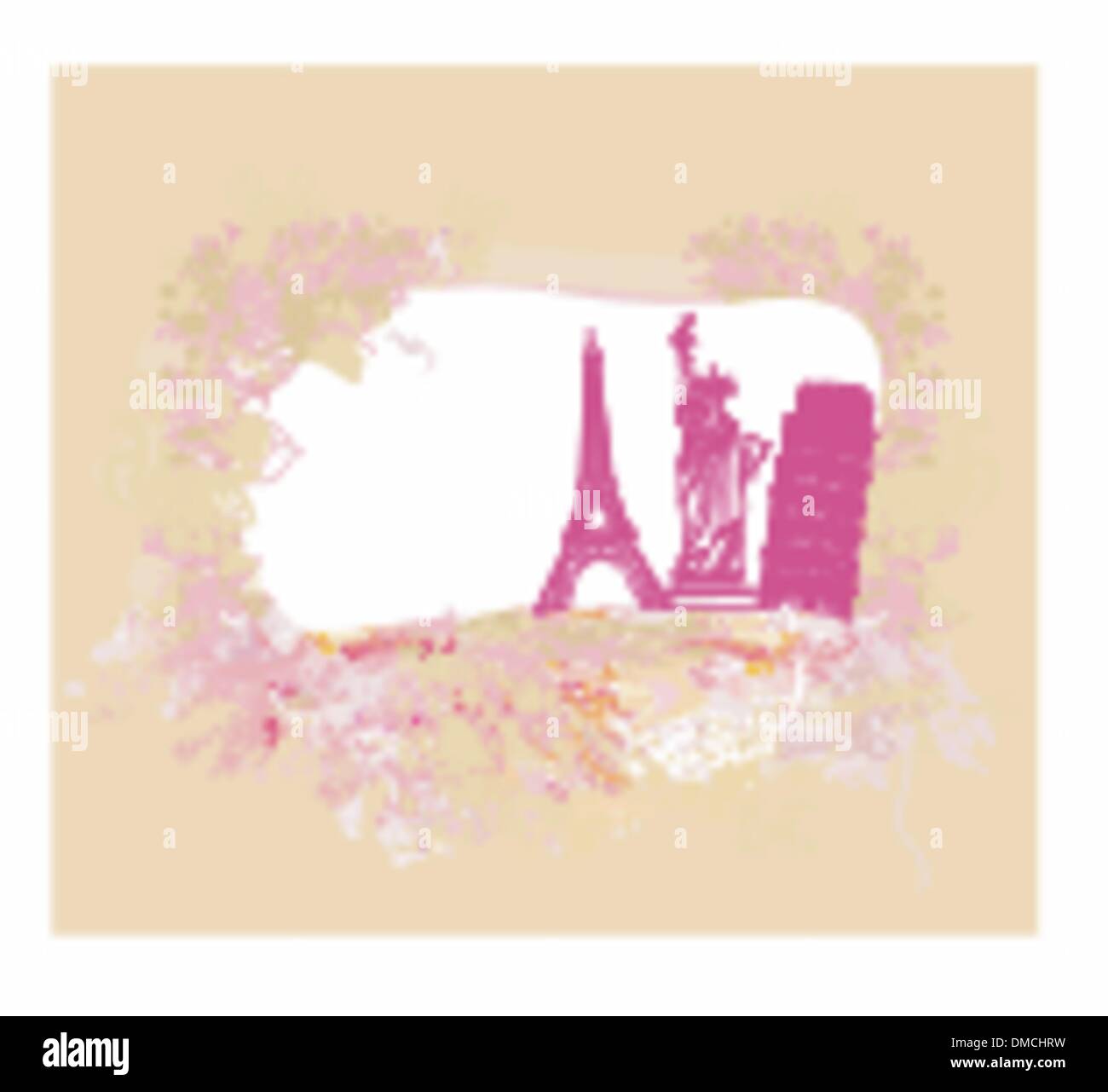 travel design element with different monuments Stock Vector Image & Art ...