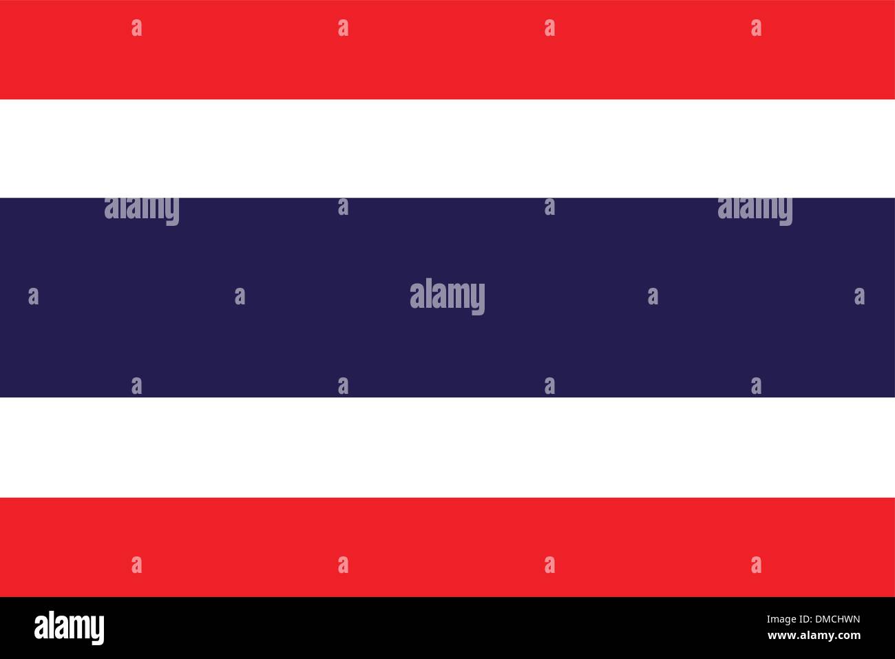 Flag of Thailand Stock Vector