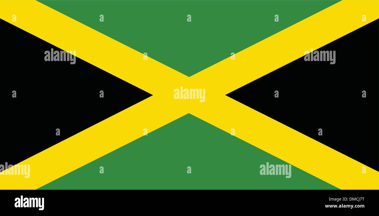 Jamaica caribbean flag Stock Vector Images Alamy