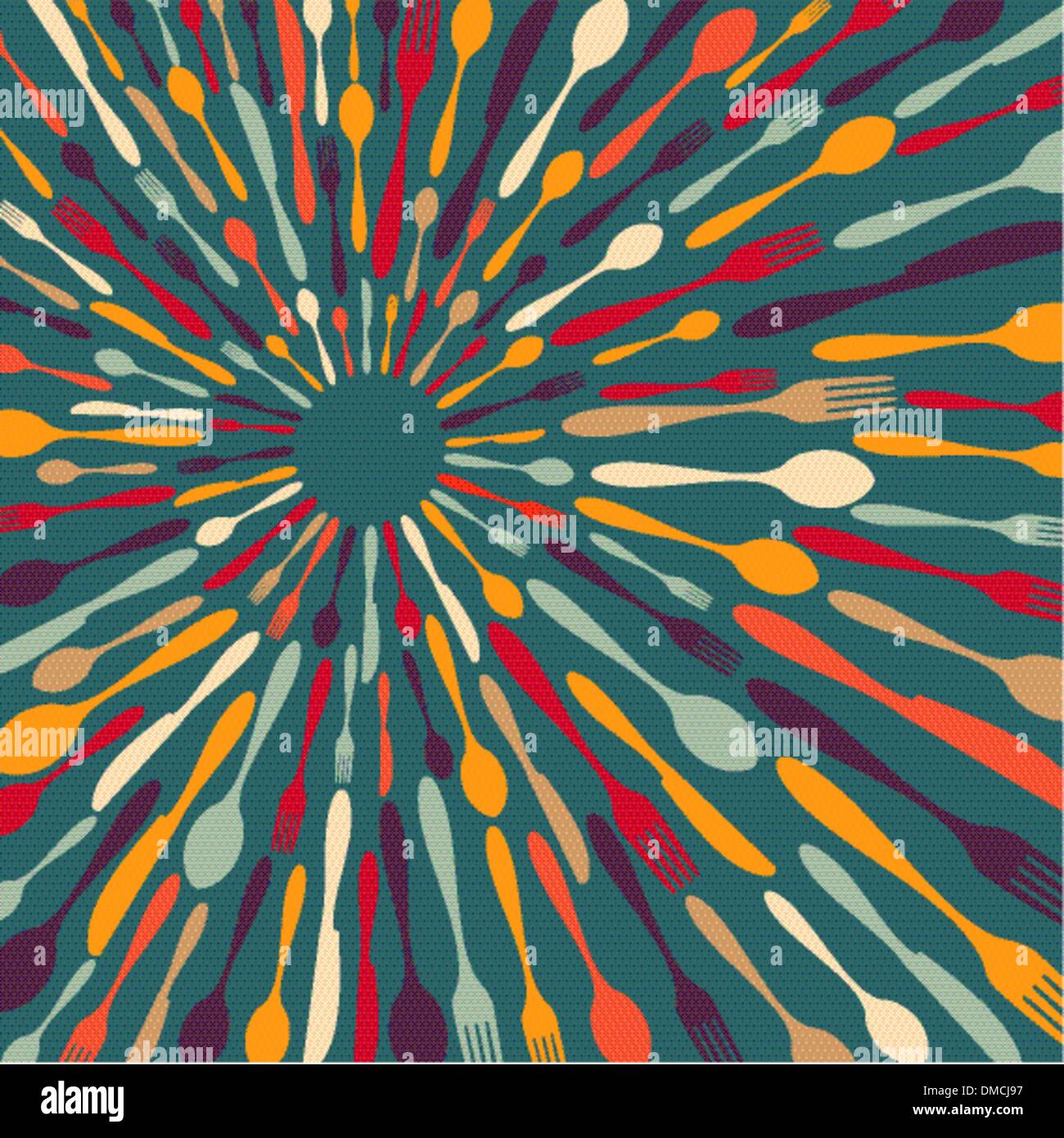 Silverware contemporary background Stock Vector Image & Art - Alamy