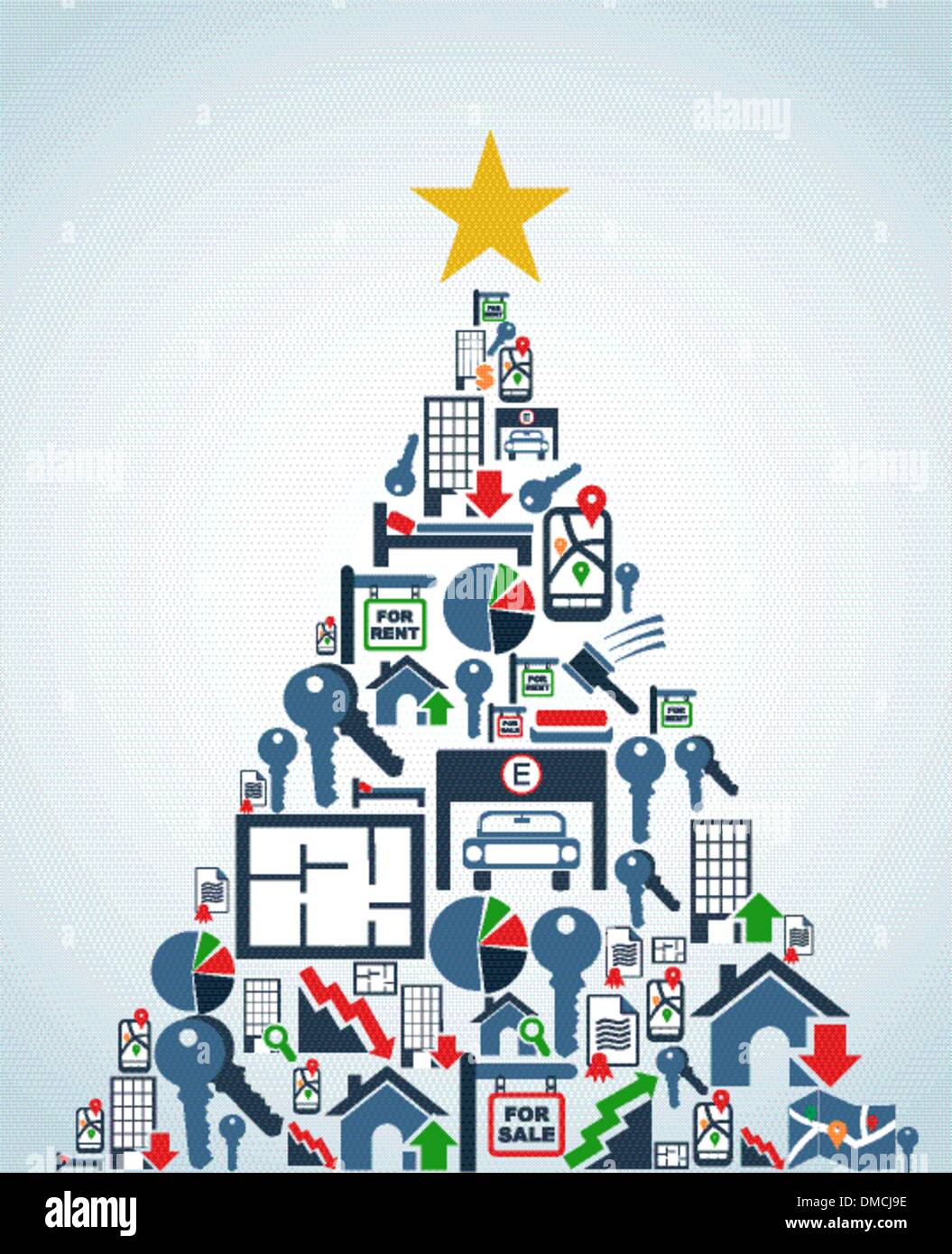 Christmas artwork icons Stock Vector Images