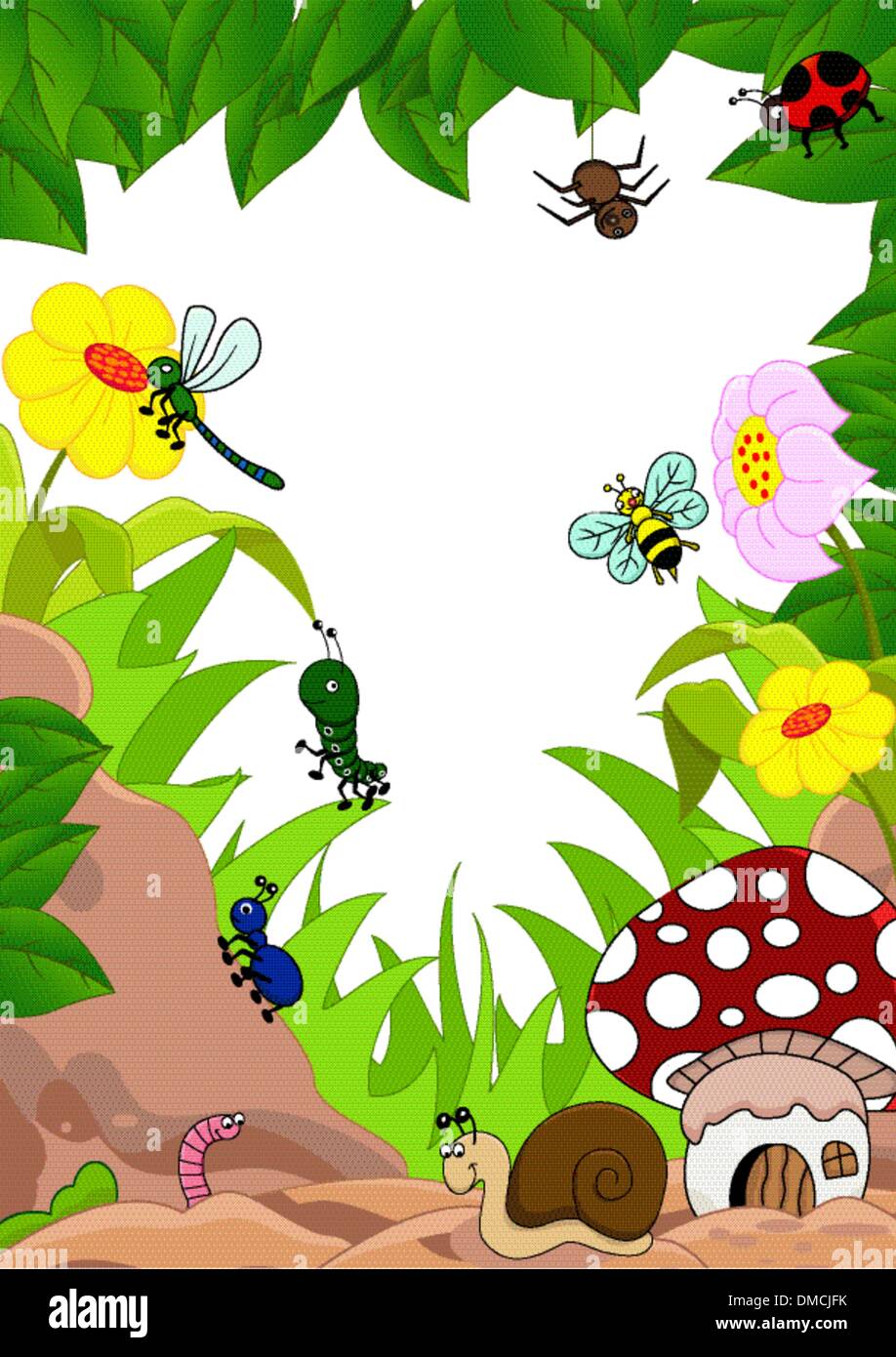 family of insects on garden Stock Vector Image & Art - Alamy