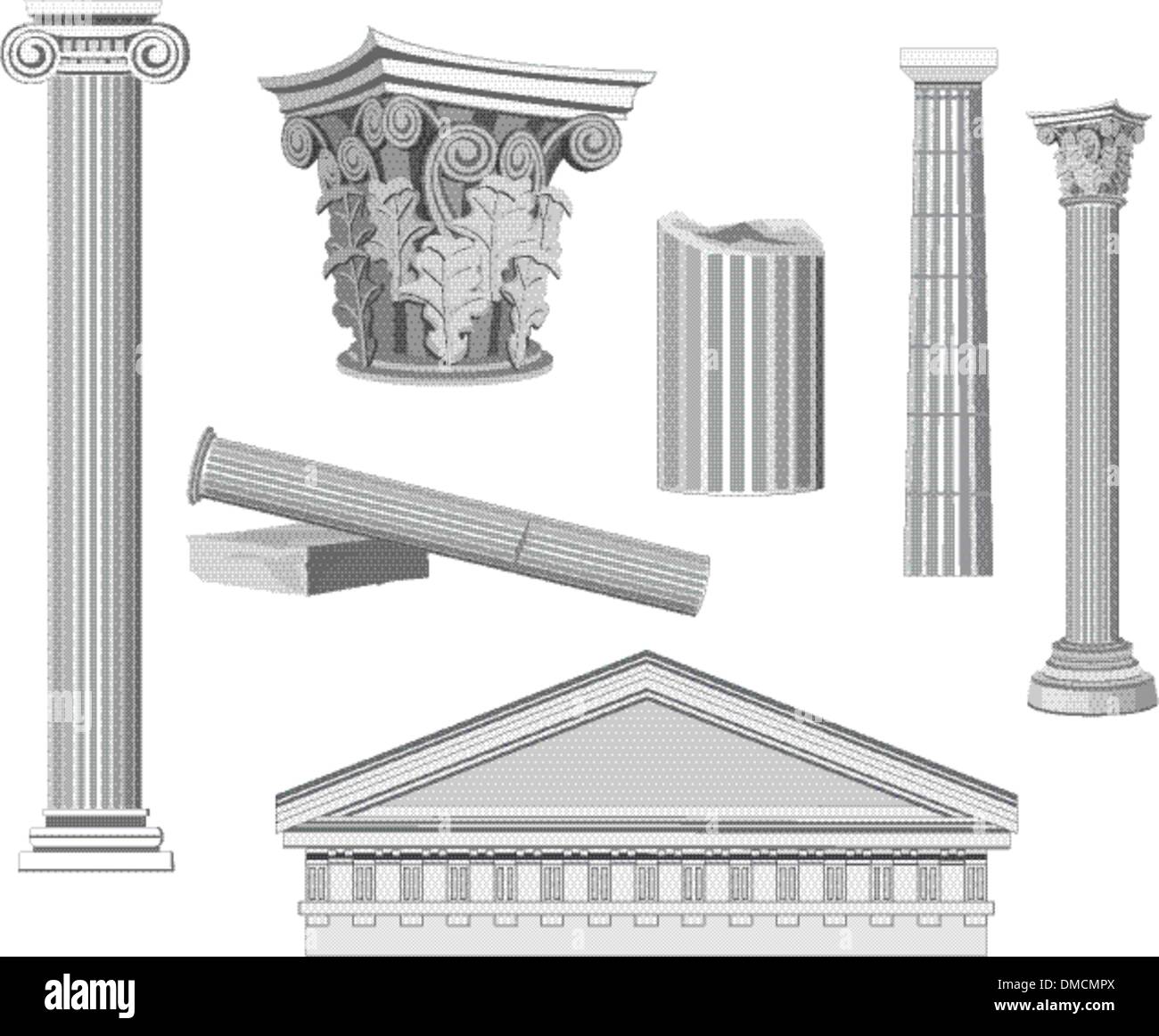 Antique Architectural Elements Stock Vector Image & Art Alamy